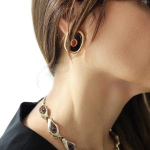 Cabochon Küpe